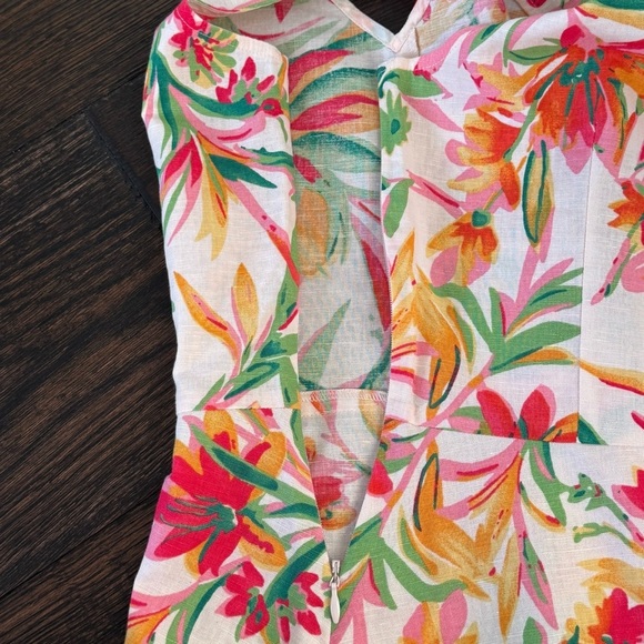 J. Crew Sleeveless Tropical Print Top - Picture 6 of 7